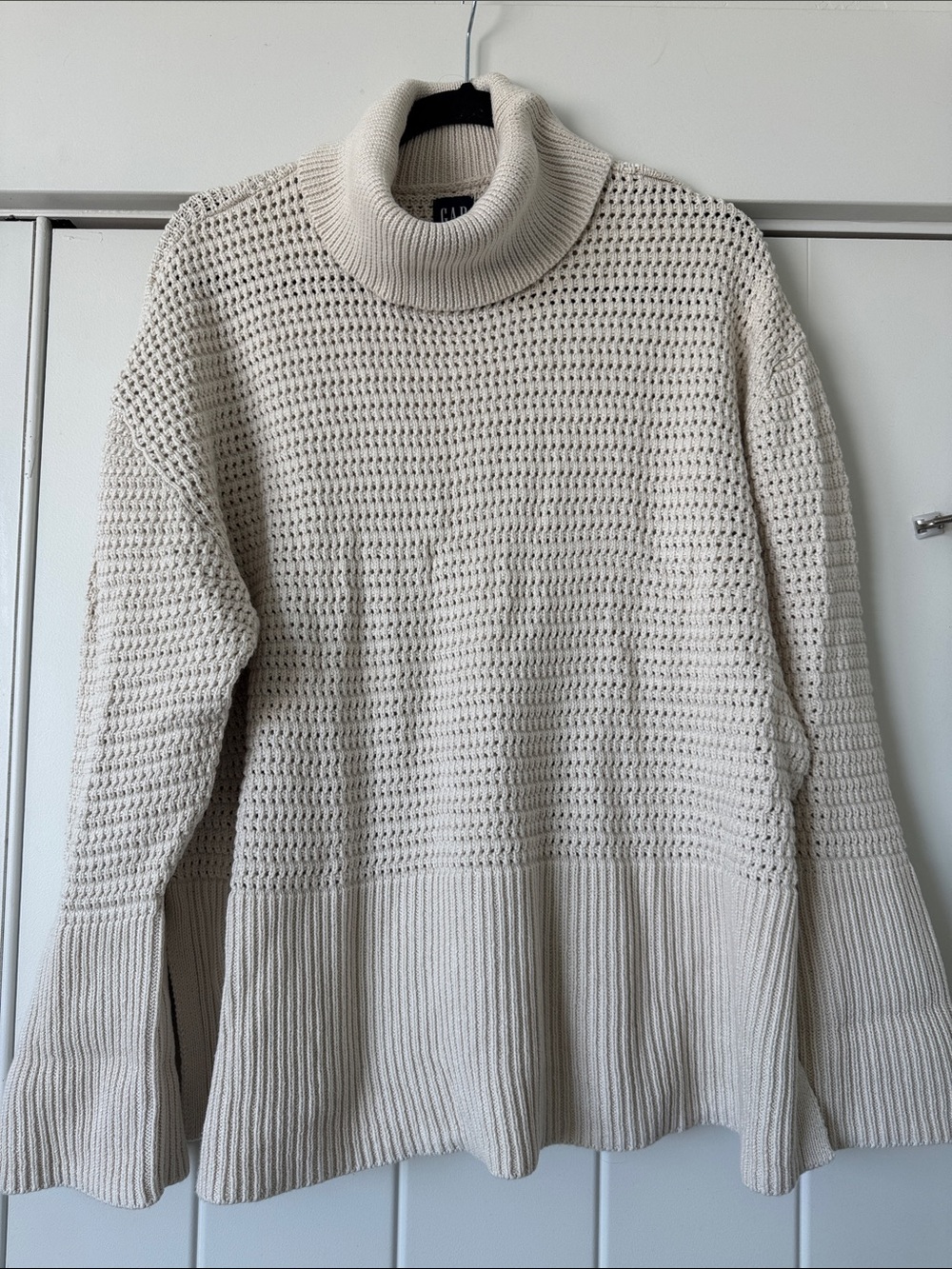 GAP Cream Chunky Cowl-Neck Sweater